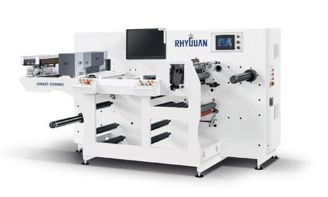 Rhyguan- Smart 330 LABEL Inspection Machine use for packaging labels by AMBA offset printers